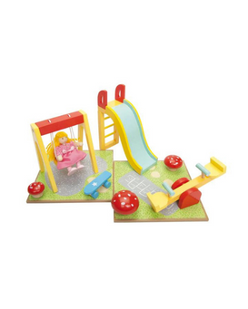 Juego de parque infantil para casita de muñecas